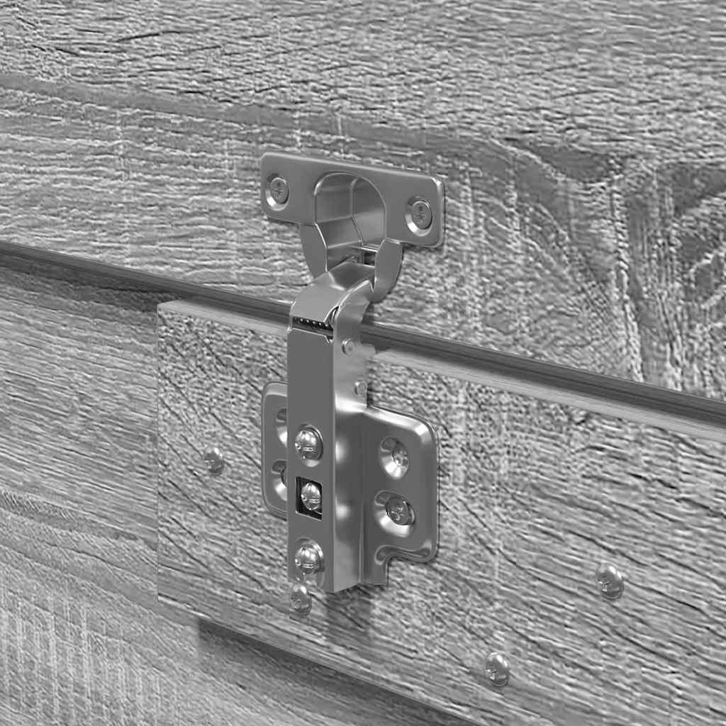 Aufbewahrungsbettgestell Graues Sonoma 140 x 190 cm