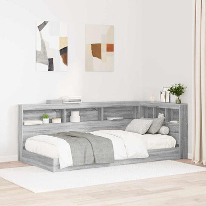 vidaXL Aufbewahrungskopfteil Graues Sonoma 90 cm Holzwerkstoff