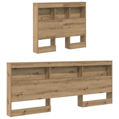 vidaXL Aufbewahrungskopfteil Artisan-Eiche 90 cm Holzwerkstoff