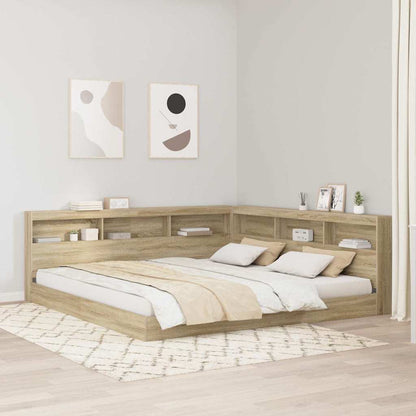 vidaXL Aufbewahrungskopfteil Sonoma-Eiche 200 cm Holzwerkstoff