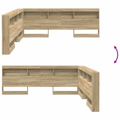 vidaXL Aufbewahrungskopfteil Sonoma-Eiche 200 cm Holzwerkstoff