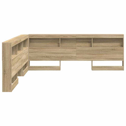 vidaXL Aufbewahrungskopfteil Sonoma-Eiche 200 cm Holzwerkstoff