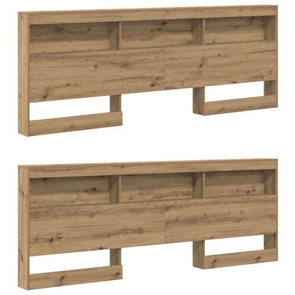 vidaXL Aufbewahrungskopfteil Artisan-Eiche 200 cm Holzwerkstoff