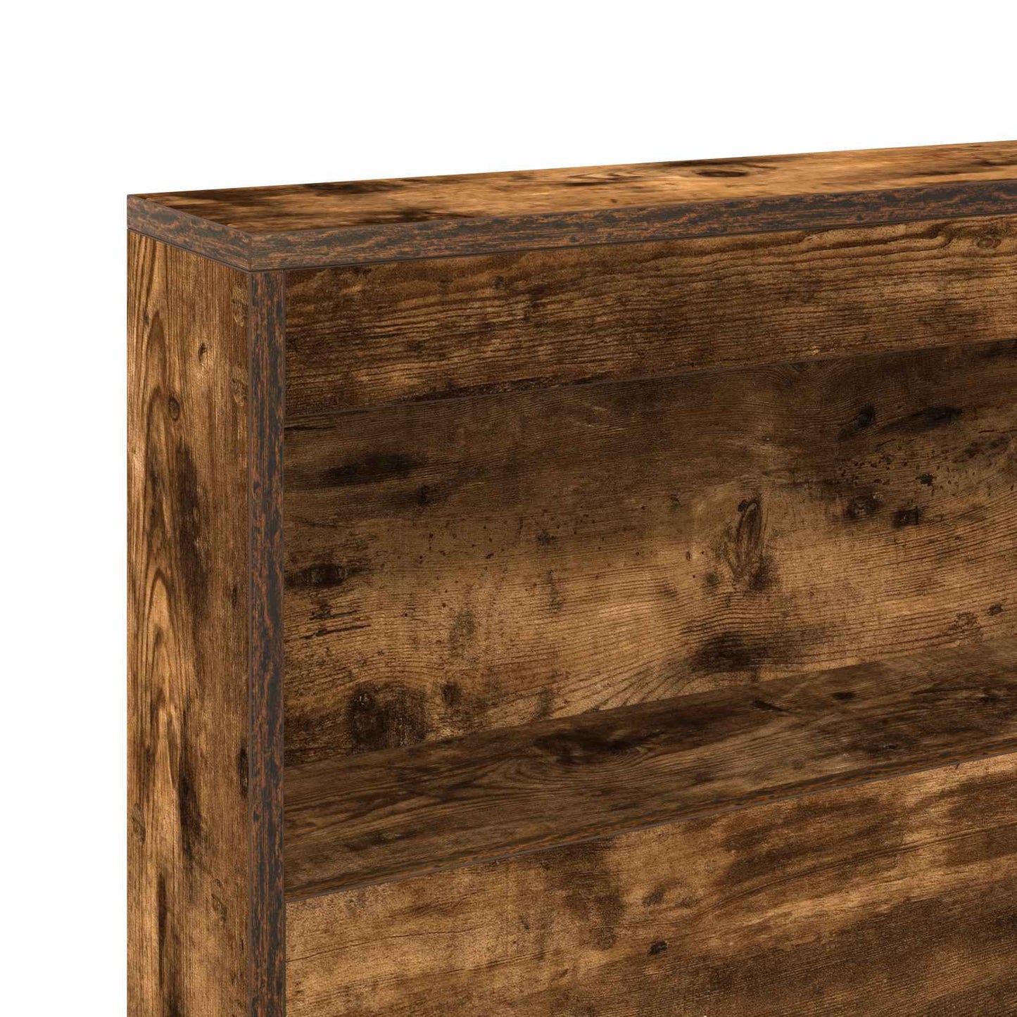 vidaXL Aufbewahrungskopfteil Geräucherte Eiche 140 cm Holzwerkstoff