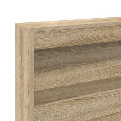 vidaXL Aufbewahrungskopfteil Sonoma-Eiche 160 cm Holzwerkstoff