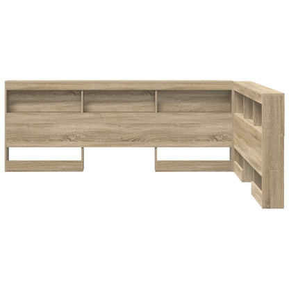 vidaXL Aufbewahrungskopfteil Sonoma-Eiche 160 cm Holzwerkstoff