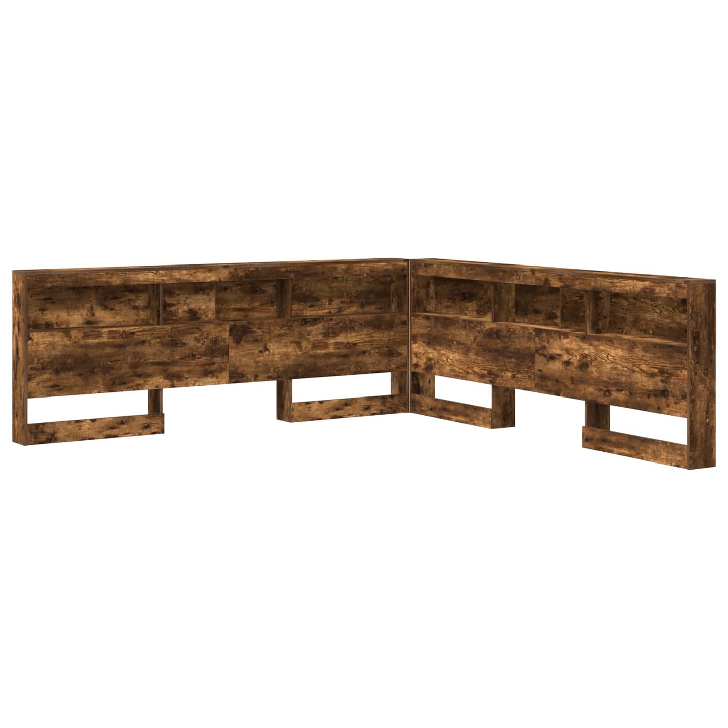 vidaXL Aufbewahrungskopfteil Geräucherte Eiche 180 cm Holzwerkstoff