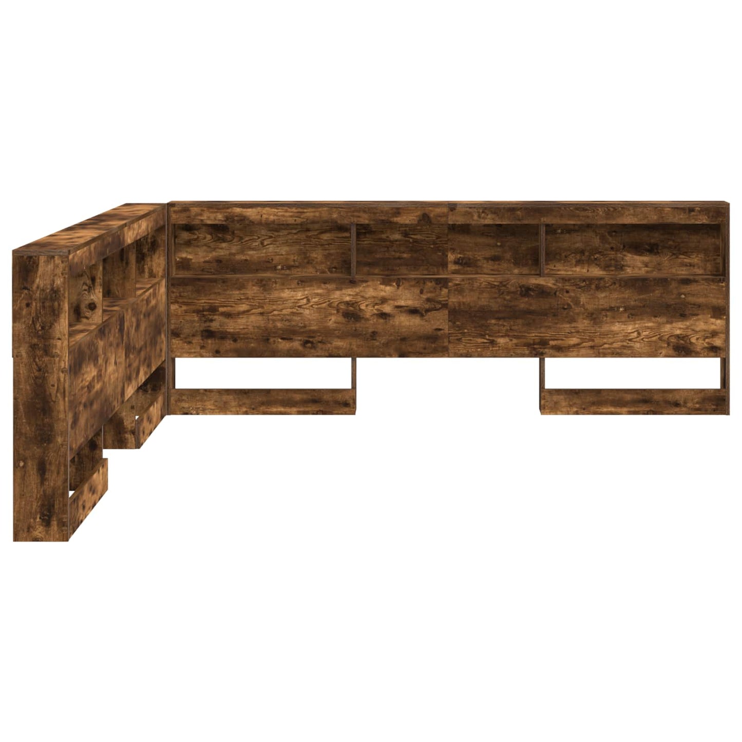 vidaXL Aufbewahrungskopfteil Geräucherte Eiche 180 cm Holzwerkstoff