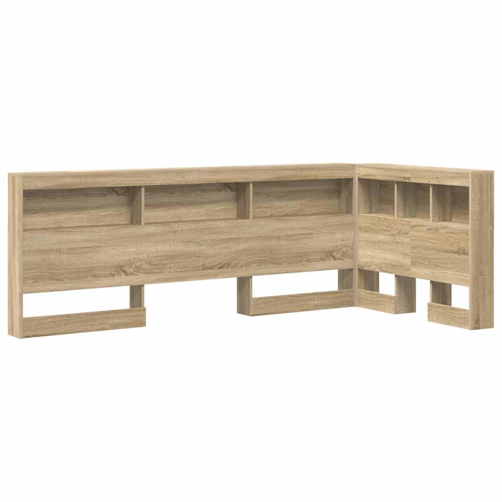 vidaXL Aufbewahrungskopfteil Sonoma-Eiche 90 cm Holzwerkstoff
