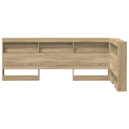 vidaXL Aufbewahrungskopfteil Sonoma-Eiche 90 cm Holzwerkstoff