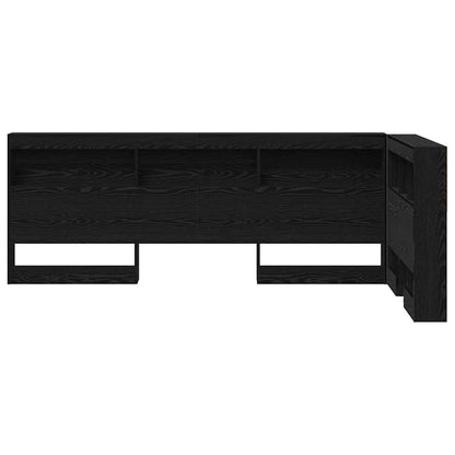 vidaXL Aufbewahrungskopfteil Schwarz Eichen-Optik 75 cm Holzwerkstoff