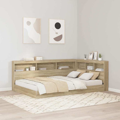 vidaXL Aufbewahrungskopfteil Sonoma-Eiche 207,5 x 137,5 x 76,5 cm