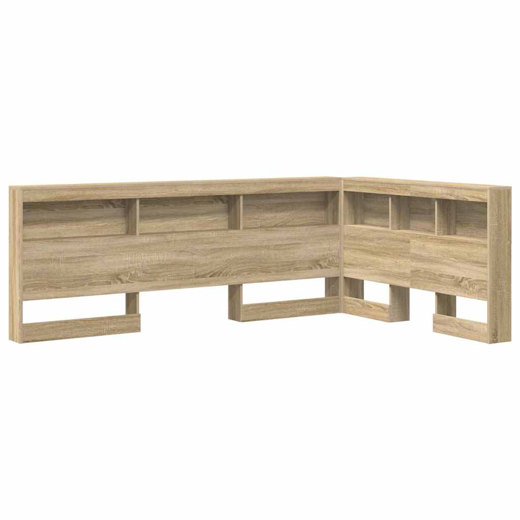 vidaXL Aufbewahrungskopfteil Sonoma-Eiche 207,5 x 137,5 x 76,5 cm