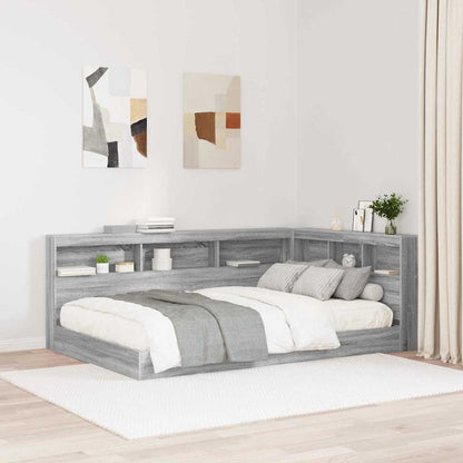 vidaXL Aufbewahrungskopfteil Graues Sonoma 207,5 x 137,5 x 76,5 cm