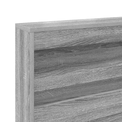 vidaXL Aufbewahrungskopfteil Graues Sonoma 140 cm Holzwerkstoff