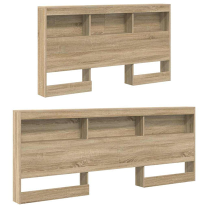 vidaXL Aufbewahrungskopfteil Sonoma-Eiche 135 cm Holzwerkstoff