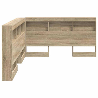 vidaXL Aufbewahrungskopfteil Sonoma-Eiche 135 cm Holzwerkstoff