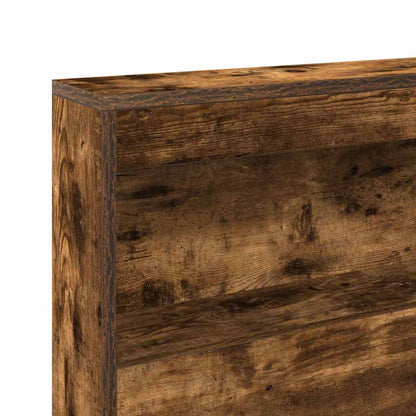 vidaXL Aufbewahrungskopfteil Geräucherte Eiche 135 cm Holzwerkstoff