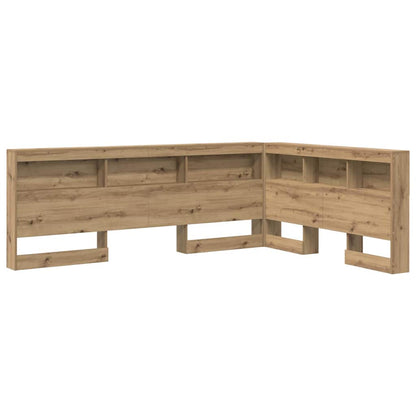 vidaXL Aufbewahrungskopfteil Artisan-Eiche 135 cm Holzwerkstoff