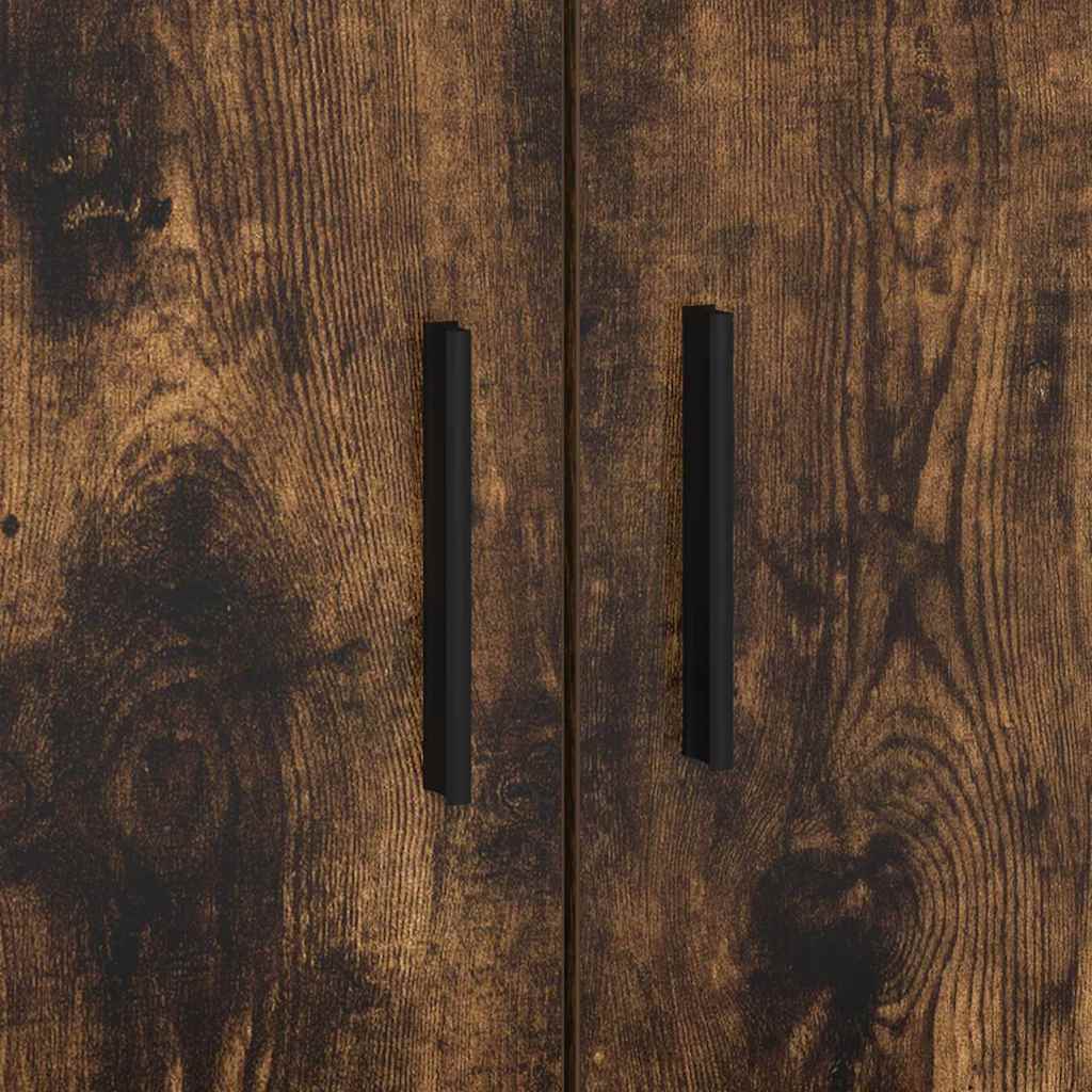 Aufbewahrungsbettgestell Geräucherte Eiche 80 cm Holzwerkstoff