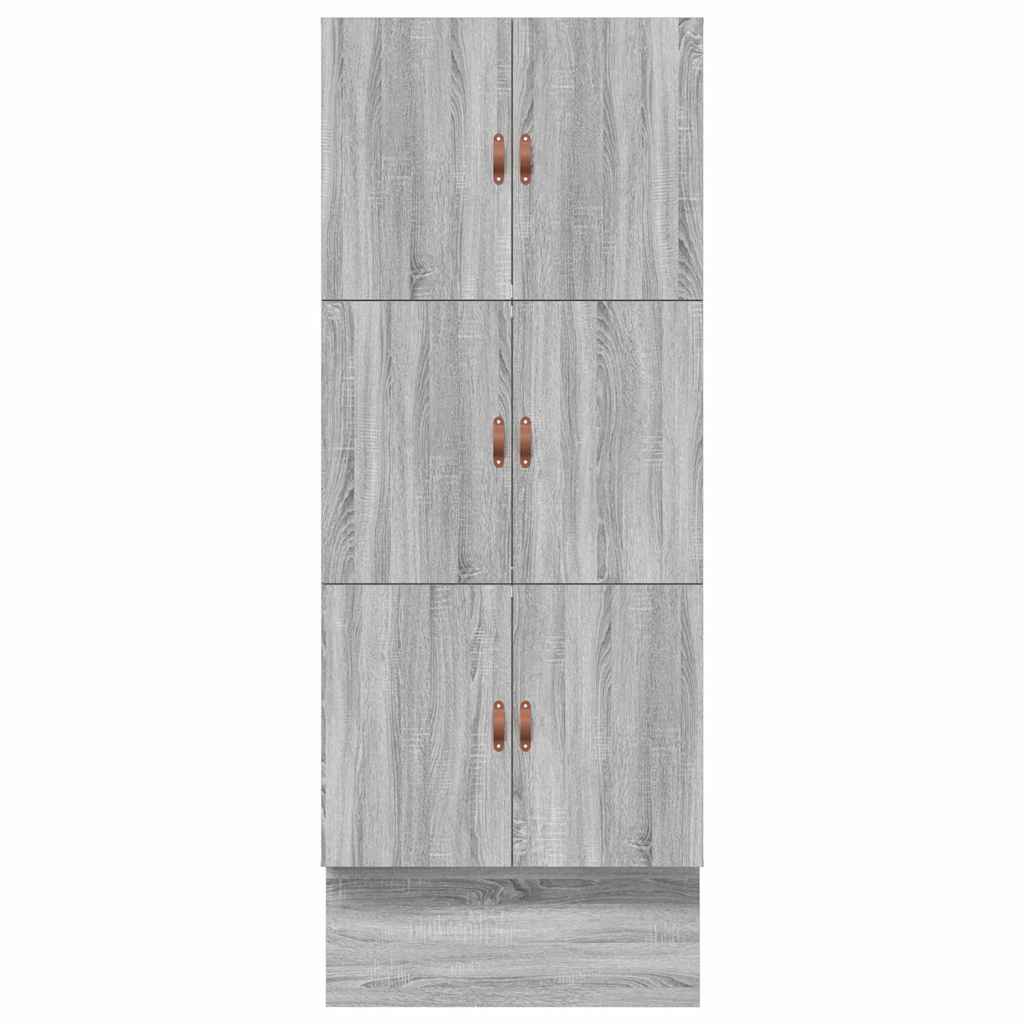 Aufbewahrungsbettgestell Graues Sonoma 80 cm Holzwerkstoff