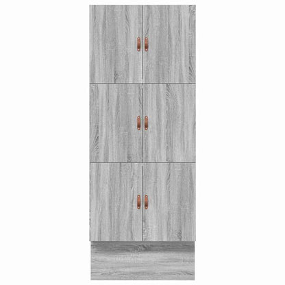 Aufbewahrungsbettgestell Graues Sonoma 80 cm Holzwerkstoff