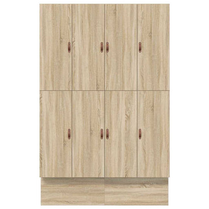 Aufbewahrungsbettgestell Sonoma-Eiche 140 cm Holzwerkstoff