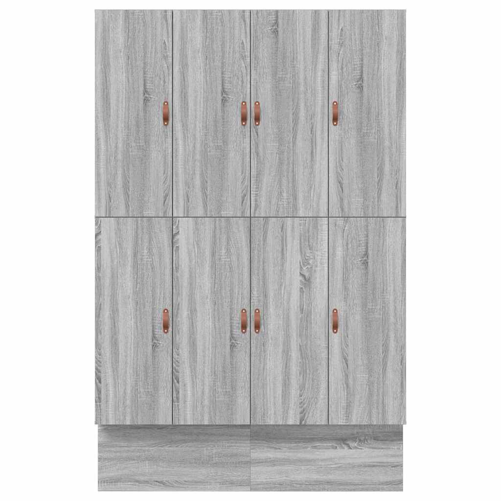 Aufbewahrungsbettgestell Graues Sonoma 150 cm Holzwerkstoff