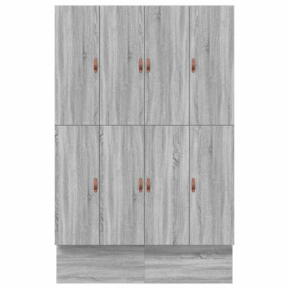 Aufbewahrungsbettgestell Graues Sonoma 150 cm Holzwerkstoff