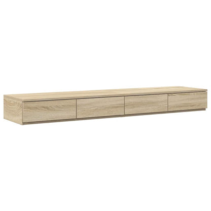 Aufbewahrungsbettgestell Sonoma-Eiche 140 cm Holzwerkstoff