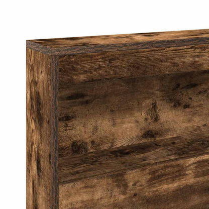 vidaXL Bücherregal-Bett Räuchereiche 180 x 200 cm Holzwerkstoff