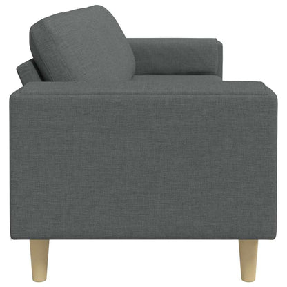 vidaXL Wohnzimmer Couch Dunkelgrau 250 x 77 x 76 cm Polyester
