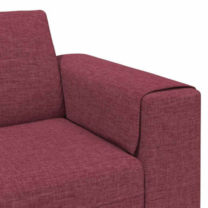 vidaXL Wohnzimmer Couch Weinrot 250 x 77 x 76 cm Polyester