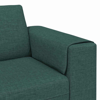 vidaXL Wohnzimmer Couch Dunkelgrün 250 x 77 x 76 cm Polyester