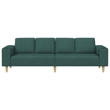 vidaXL Wohnzimmer Couch Dunkelgrün 250 x 77 x 76 cm Polyester