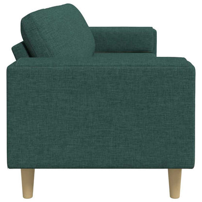 vidaXL Wohnzimmer Couch Dunkelgrün 250 x 77 x 76 cm Polyester