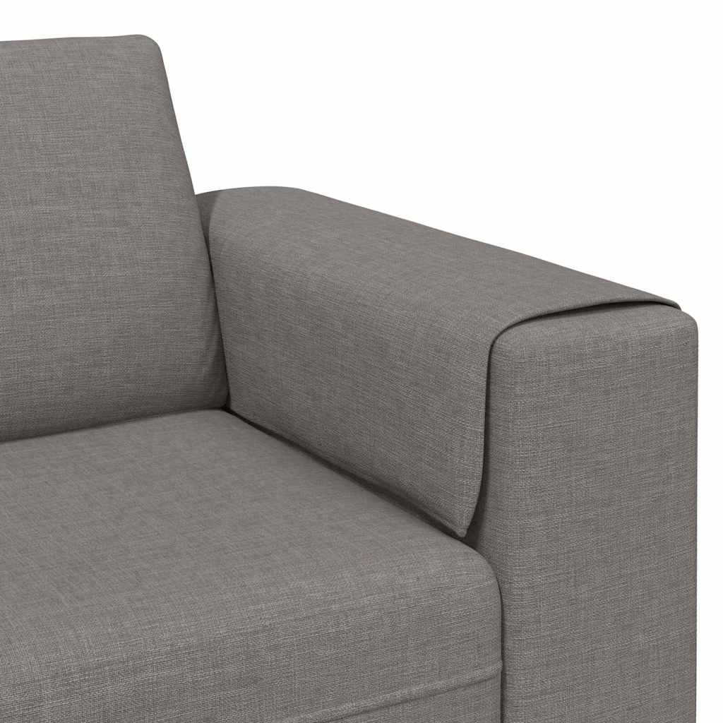 vidaXL Wohnzimmer Couch Taupe 250 x 77 x 76 cm Polyester