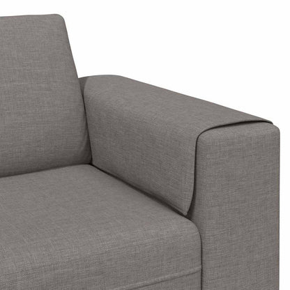 vidaXL Wohnzimmer Couch Taupe 250 x 77 x 76 cm Polyester