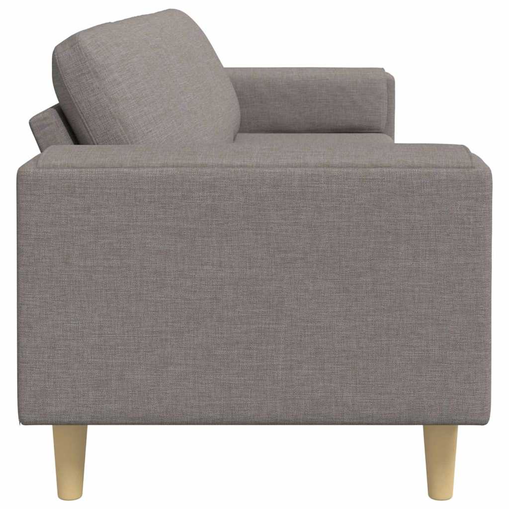 vidaXL Wohnzimmer Couch Taupe 250 x 77 x 76 cm Polyester