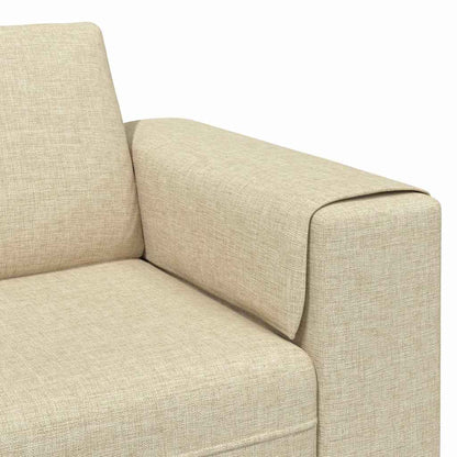 vidaXL Wohnzimmer Couch Creme 250 x 77 x 76 cm Polyester