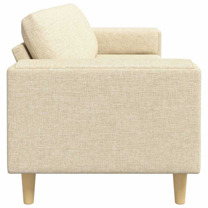 vidaXL Wohnzimmer Couch Creme 250 x 77 x 76 cm Polyester