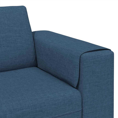 vidaXL Wohnzimmer Couch Blau 250 x 77 x 76 cm Polyester