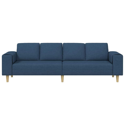 vidaXL Wohnzimmer Couch Blau 250 x 77 x 76 cm Polyester