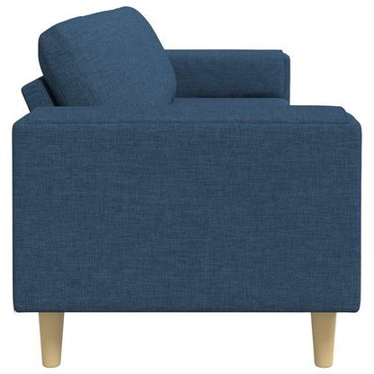 vidaXL Wohnzimmer Couch Blau 250 x 77 x 76 cm Polyester
