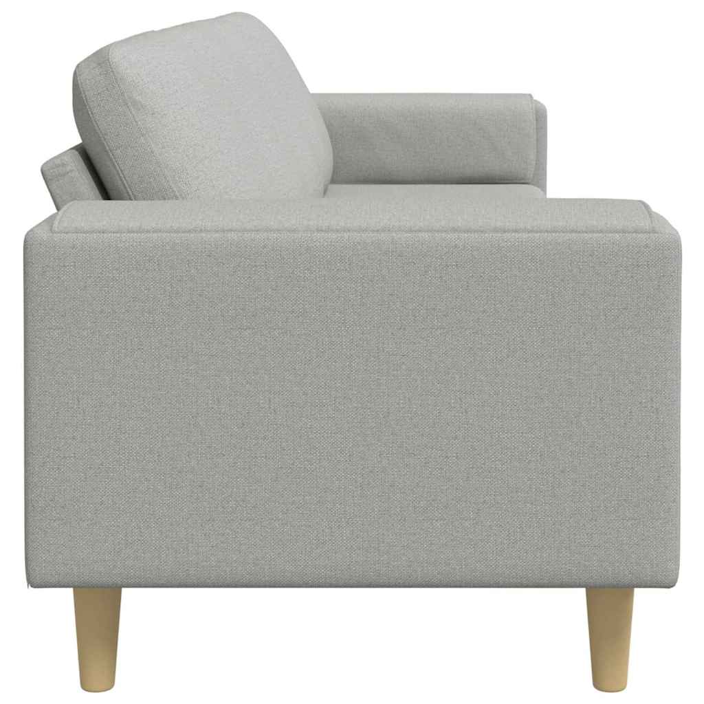 Wohnzimmer Couch Wolkengrau 250 x 77 x 76 cm Polyester