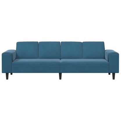 vidaXL Wohnzimmer Couch Blau 250 x 77 x 76 cm