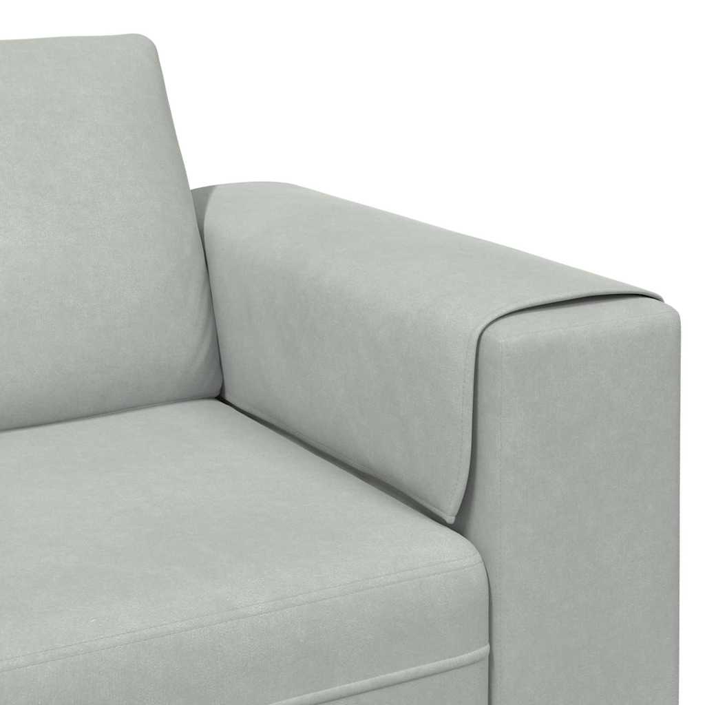 vidaXL Wohnzimmer Couch Hellgrau 250 x 77 x 76 cm