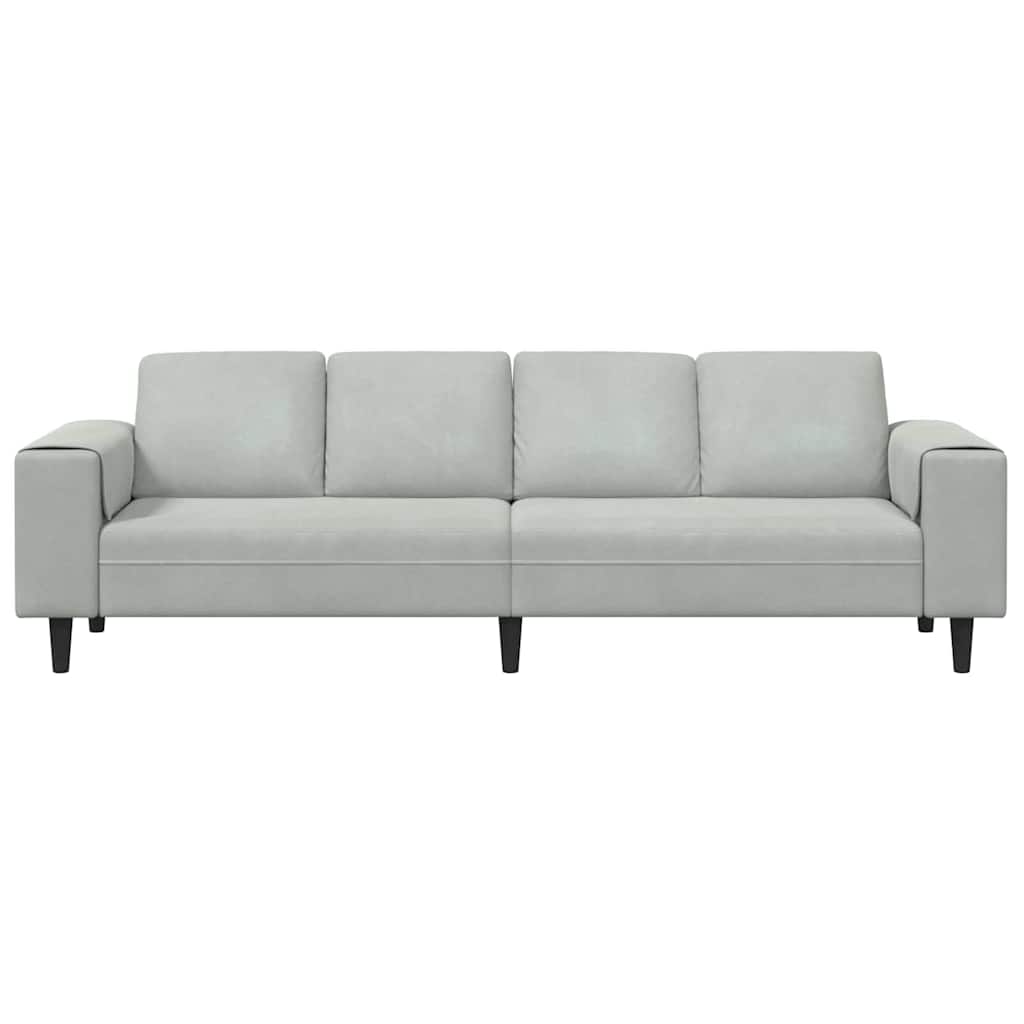 vidaXL Wohnzimmer Couch Hellgrau 250 x 77 x 76 cm