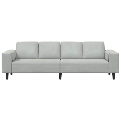 vidaXL Wohnzimmer Couch Hellgrau 250 x 77 x 76 cm