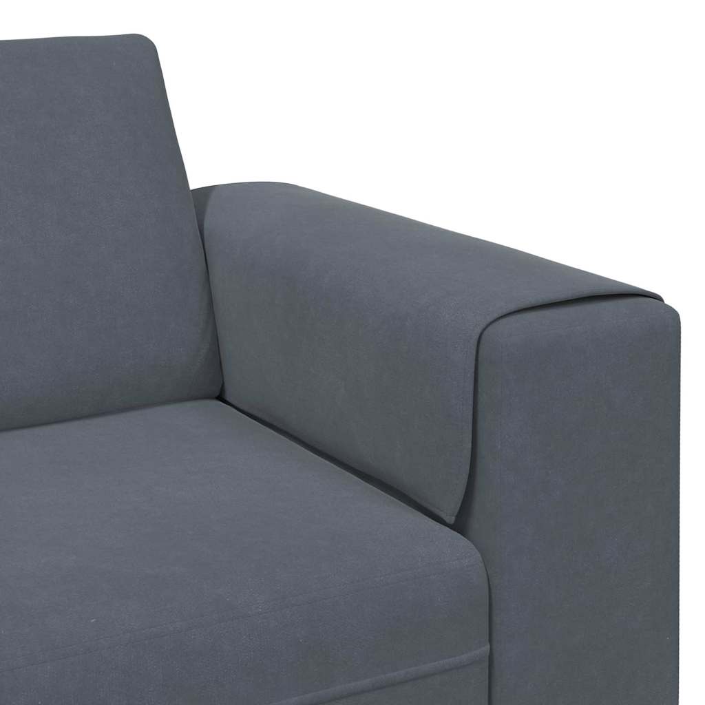vidaXL Wohnzimmer Couch Dunkelgrau 250 x 77 x 76 cm